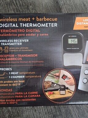 Wireless Meat & Barbecue Digital Thermometer - Black/Gray